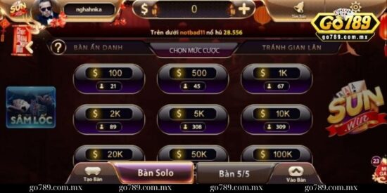 Khám phá các sảnh cược mới nhất tại cổng game Sunwin